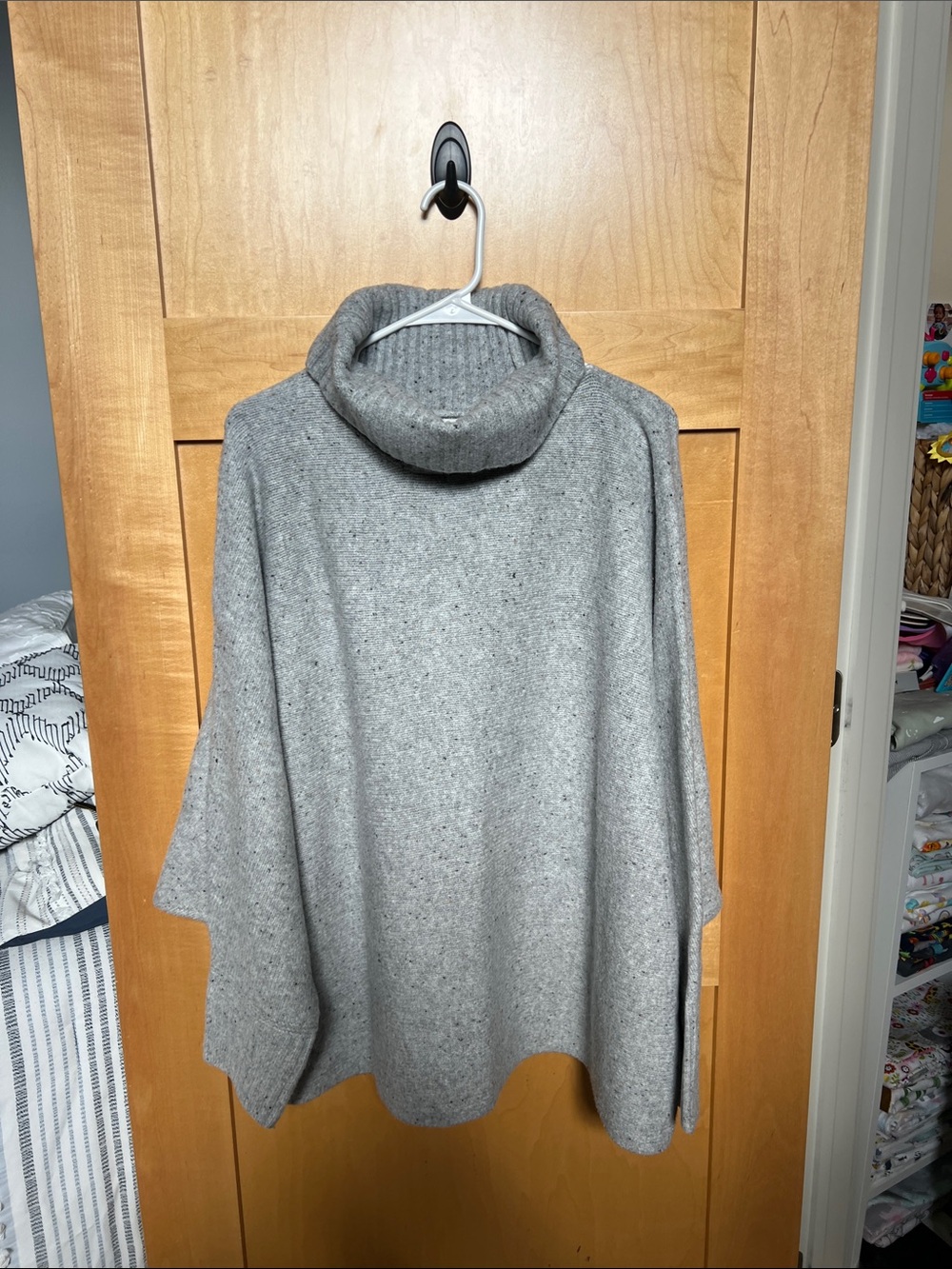Cozy Gray Turtleneck Sweater - Women's